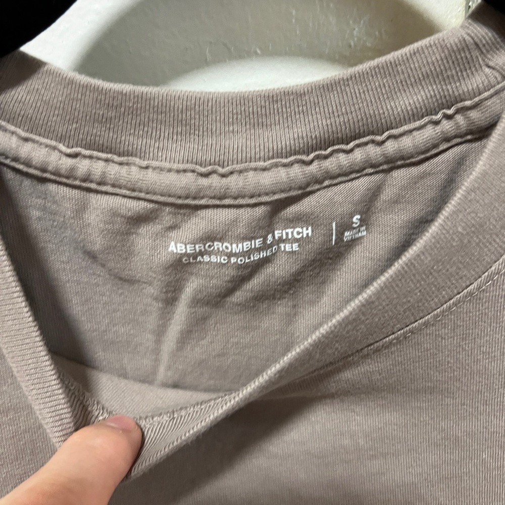 Abercrombie & Fitch Taupe and Green Tshirt, Mens Small, set of 2